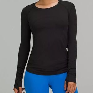 Lululemon Swift Tech Longsleeve Crew - Size 8 - Black - NWTS